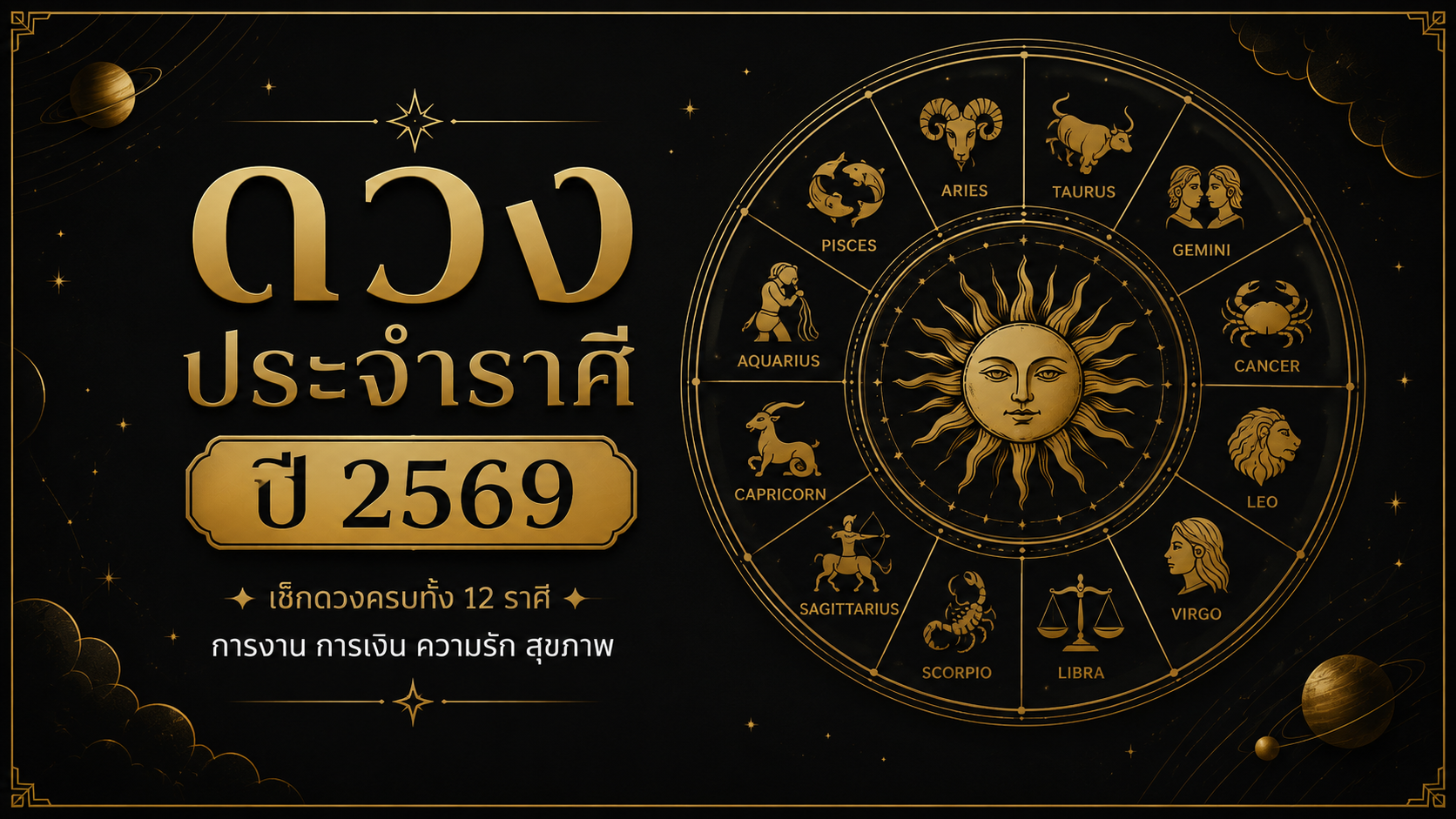ดวงประจำราศี ปี 2569